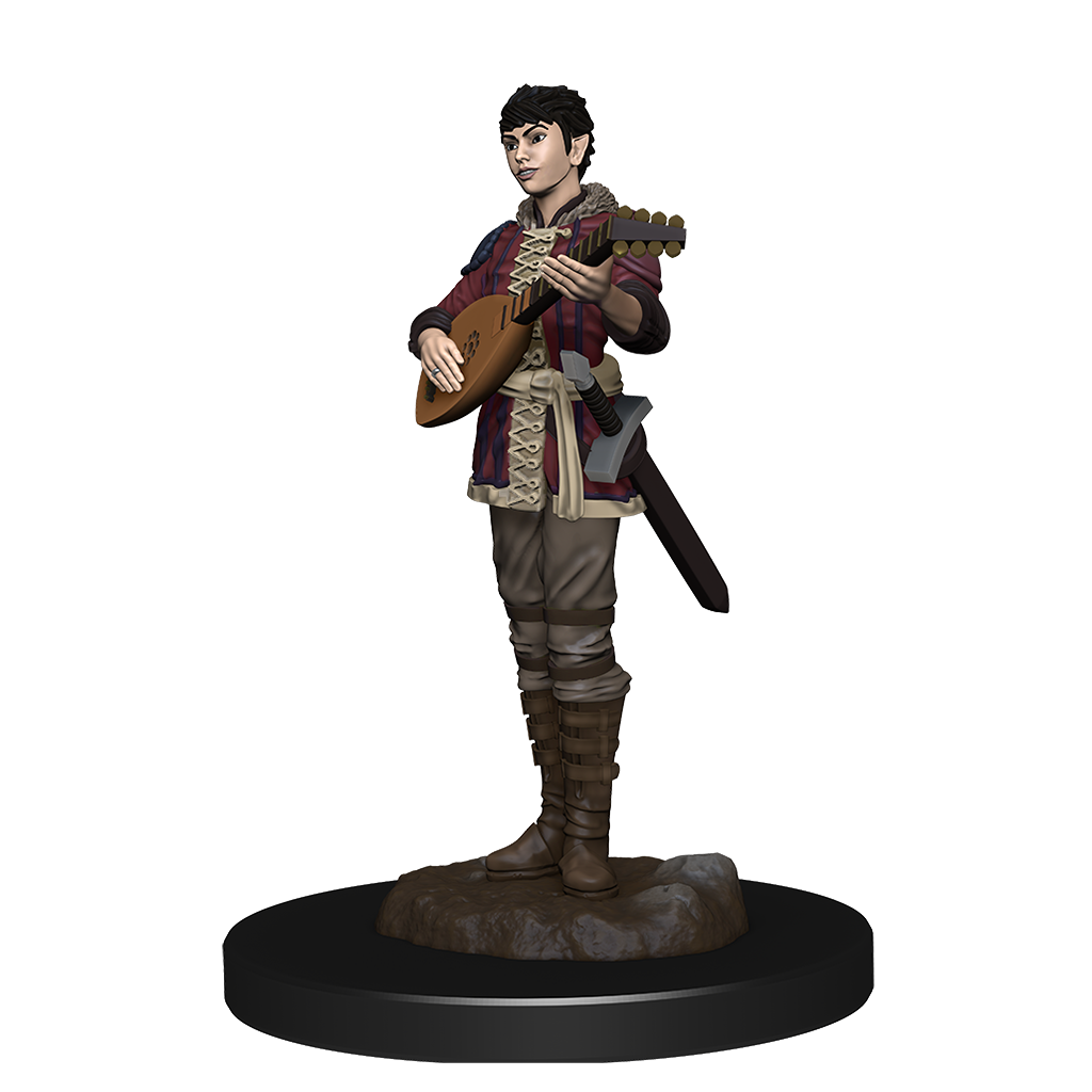 Half-Elf Bard Female - D&D Premium Painted Figures Minis