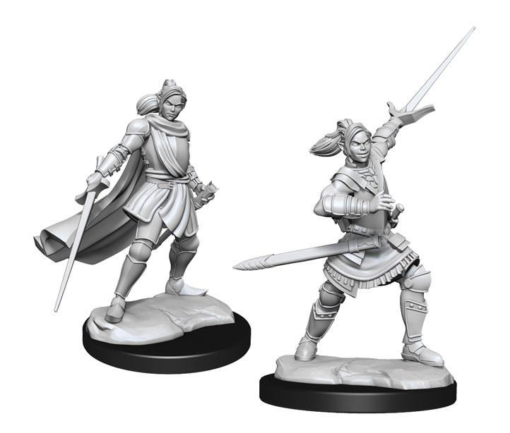 Half-Elf Female Paladin Xhorhas - Critical Role Unpainted Miniatures