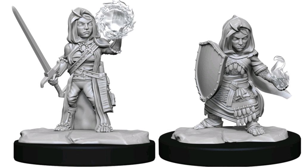 Halfling Female Cleric - Pathfinder Deep Cuts Unpainted Miniatures