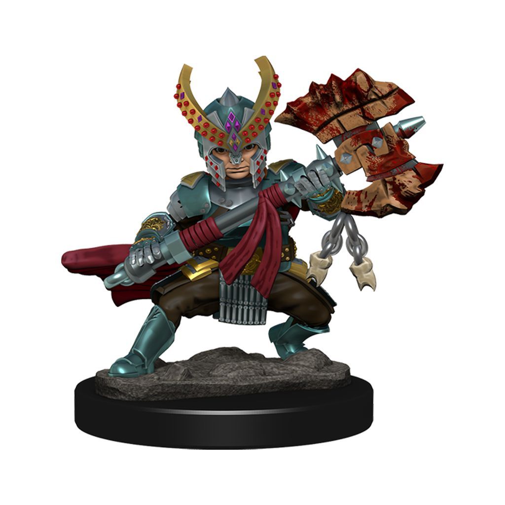 Halfling Fighter Female - D&D Premium Painted Miniatures
