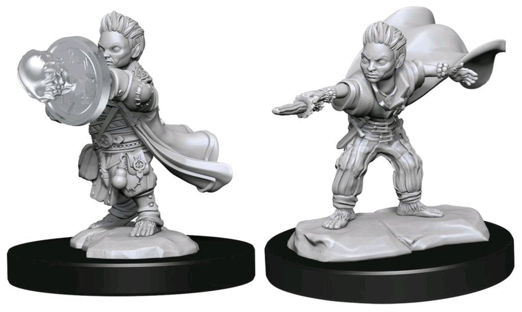 Halfling Male Wizard - Pathfinder Deep Cuts Unpainted Miniatures