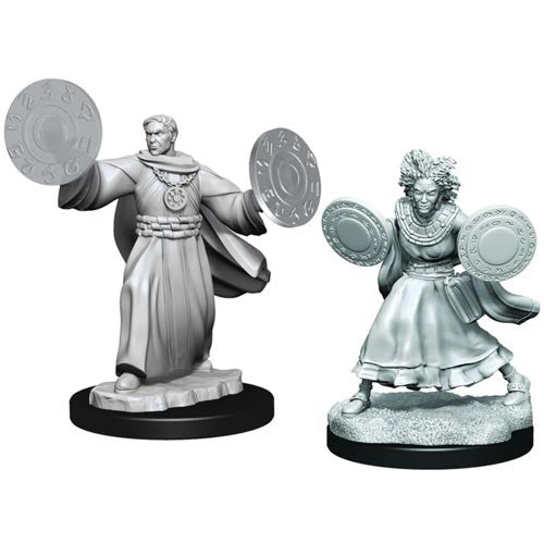 Human Female Graviturgy and Chronurgy Wizards - Critical Role Unpainted Miniatures