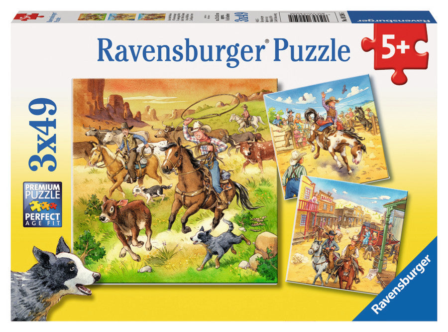 In The Wild West Puzzle 3X49Pc