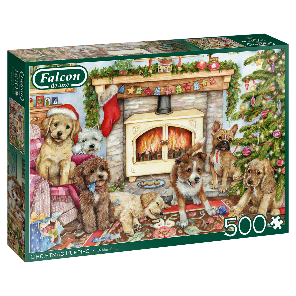 Christmas Puppies 500pc