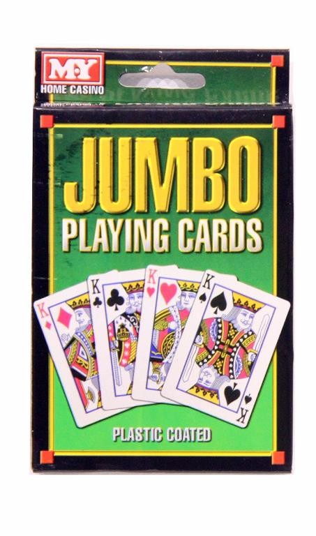 Jumbo Playing Cards - Plastic Coated
