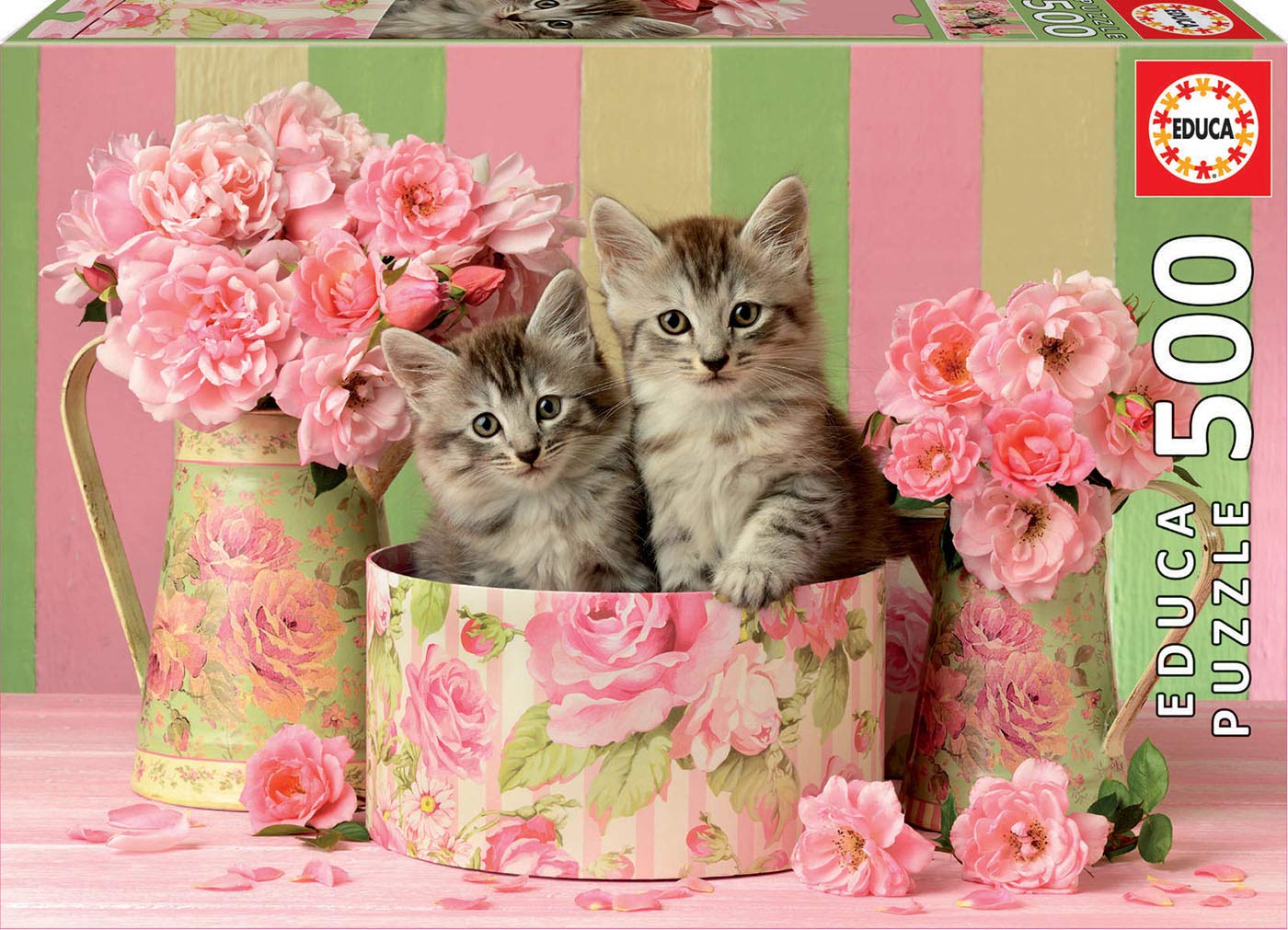 Kittens With Roses 500Pc Educa