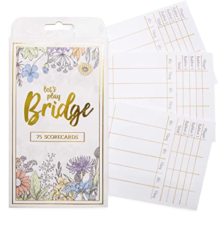 Lets Play Bridge - 75 Scorecards