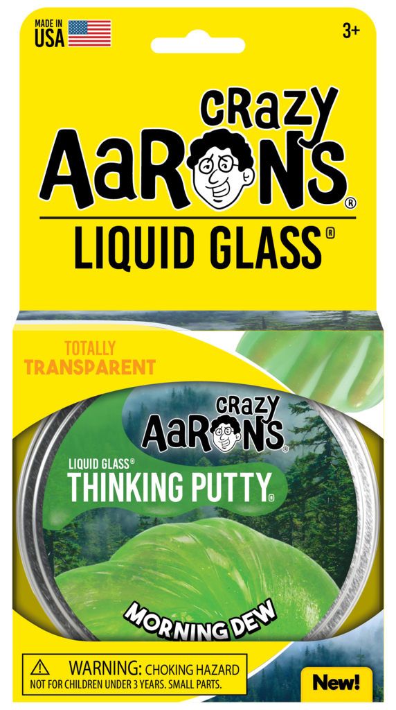 Morning Dew Liquid Glass 4inch - Crazy Aarons Thinking Putty