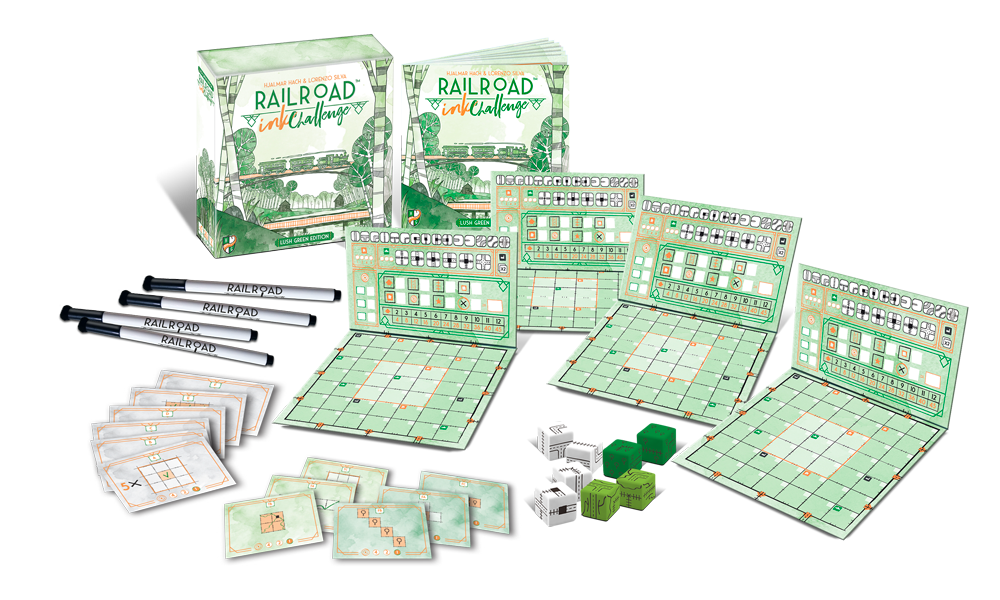 Lush Green Railroad Ink Challenge