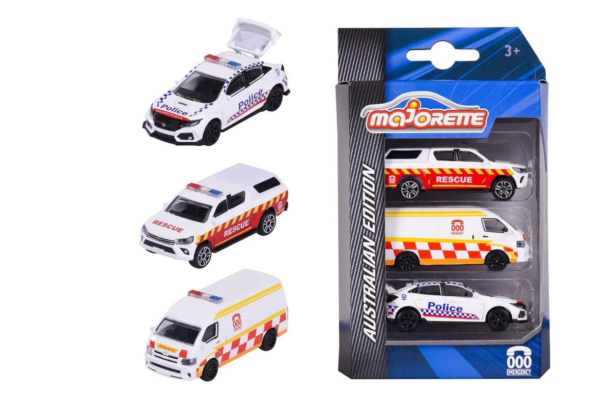 Majorette Australian Triple Zero 3 Car Pack H/S