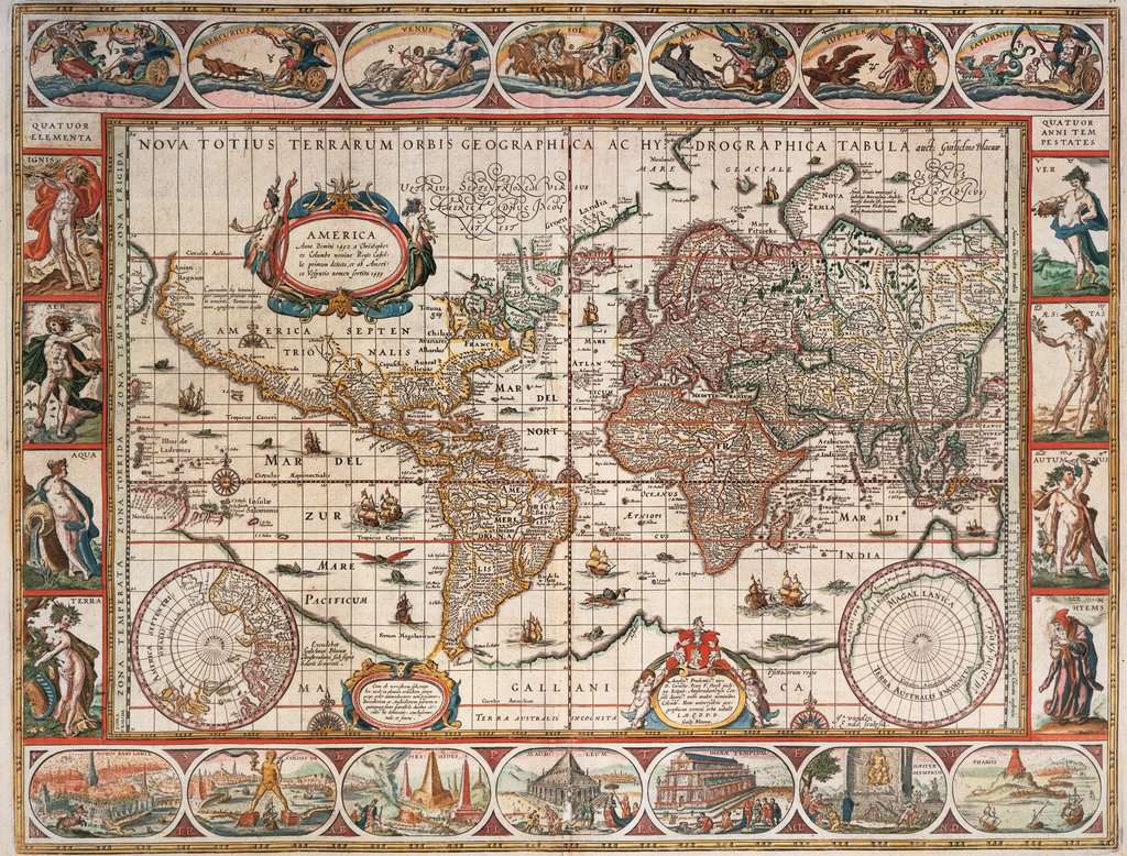 Map of World From 1650 Puzzle 2000pc