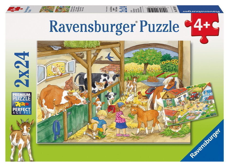 Merry Country Life Puzzle 2x24pc