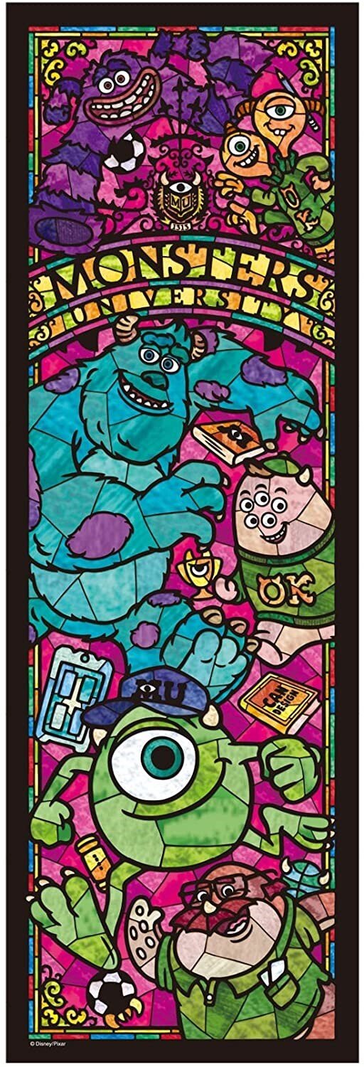Monsters University Stained Glass Puzzle 456 pieces - Tenyo Puzzle Disney