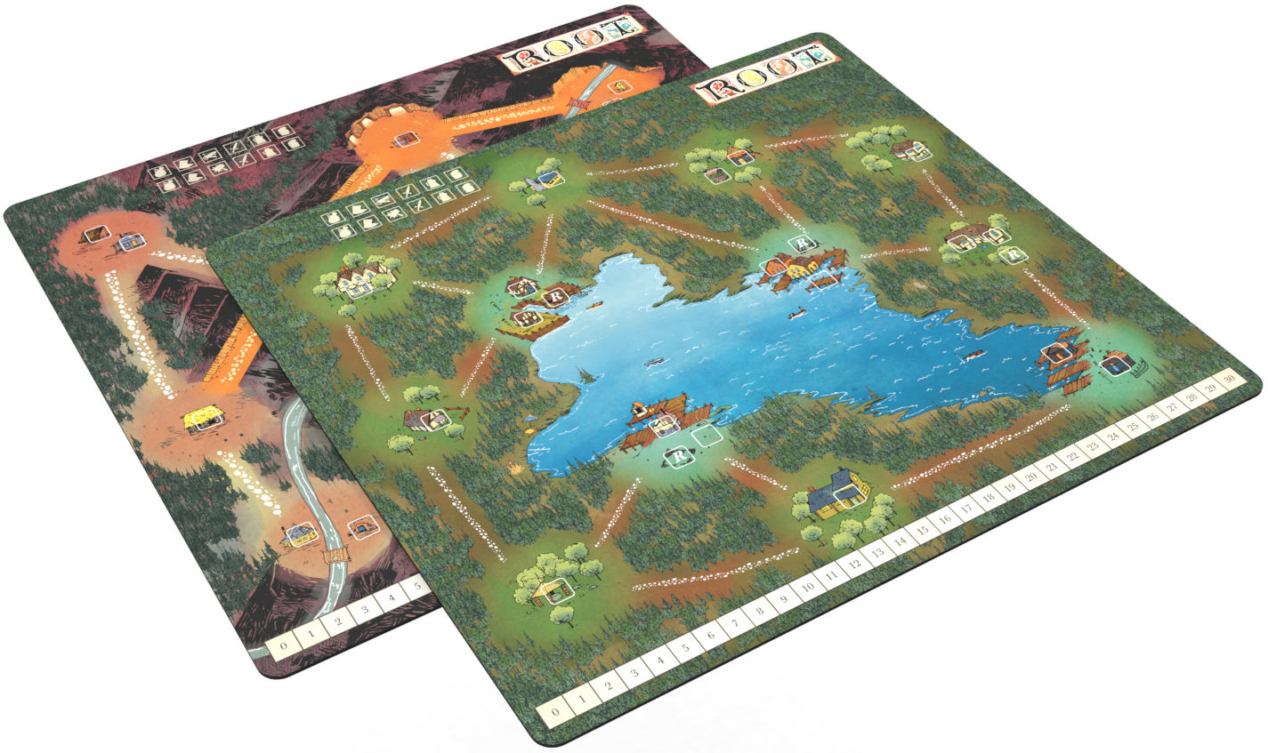 Mountain and Lake - Root Playmat