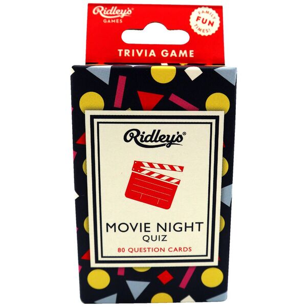 Movie Night Quiz - 80 Question Cards - Ridleys