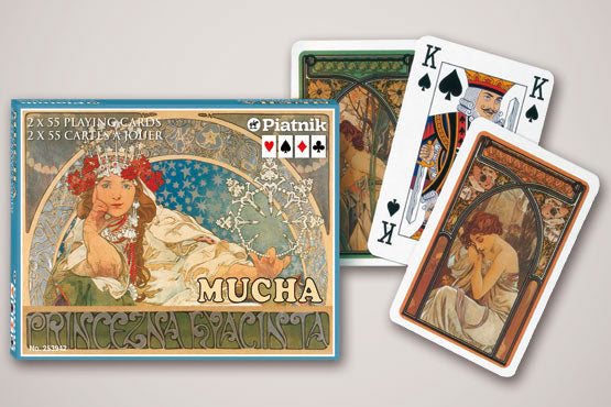 Mucha Beauty - Piatnik Playing Cards Double Deck