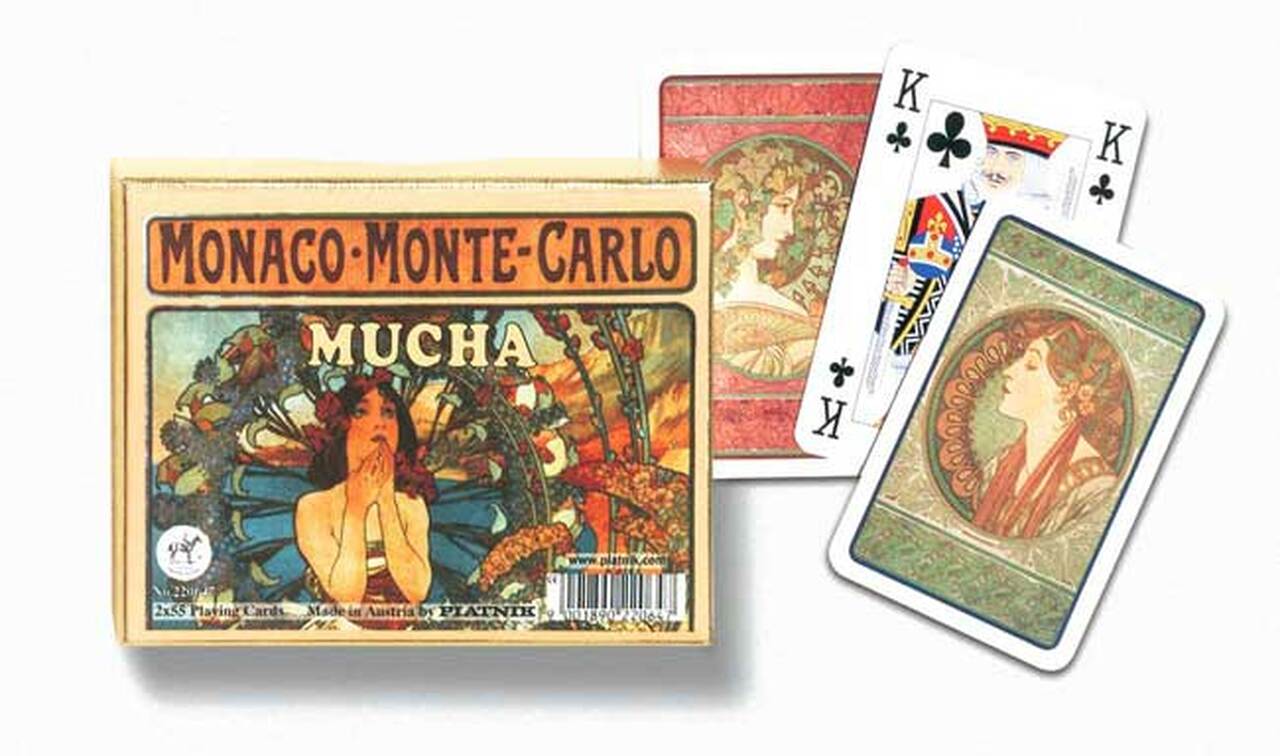 Mucha Monte Carlo - Piatnik Playing Cards Double Deck