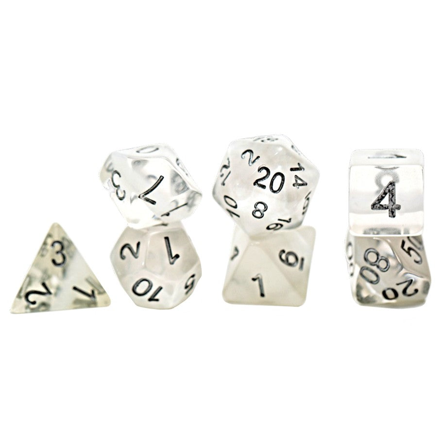 Neutron Ice - Halfsies - 7-Die Set Chessex