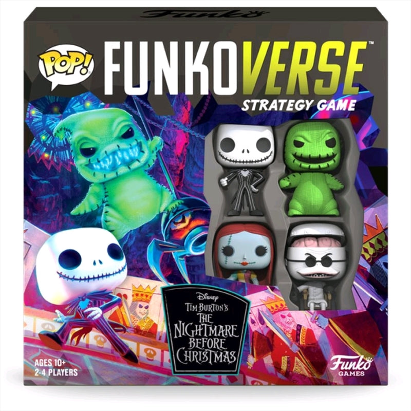 Nightmare Before Christmas 100 Board Game 4 pk - Funkoverse