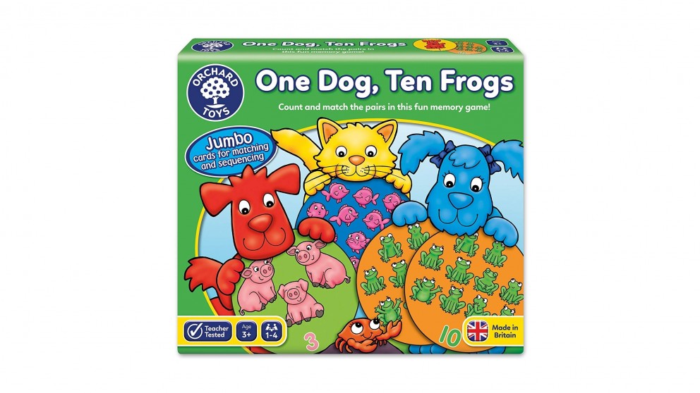One Dog, Ten Frogs