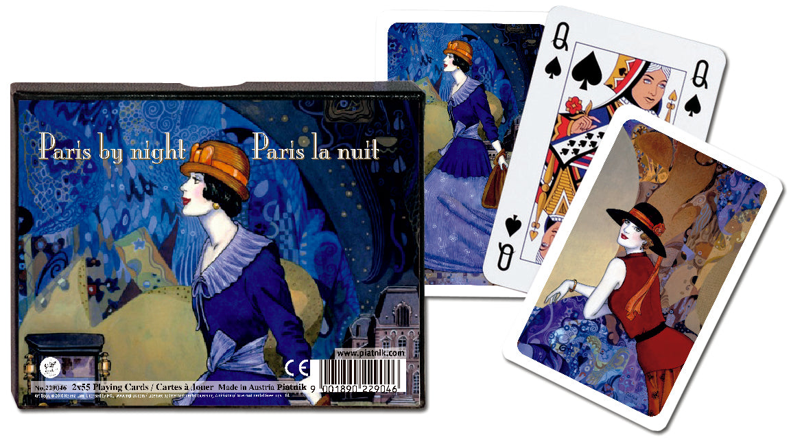 Paris by Night - Piatnik Playing Cards Double Deck
