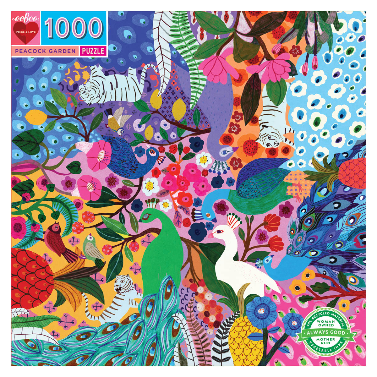 Peacock Garden - 1000 Pc puzzle