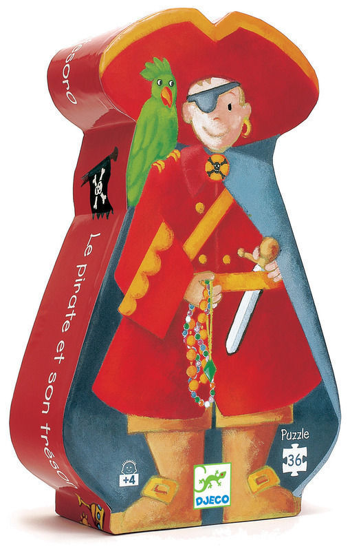 Pirate And Treasure 36pc Silhouette Puzzle