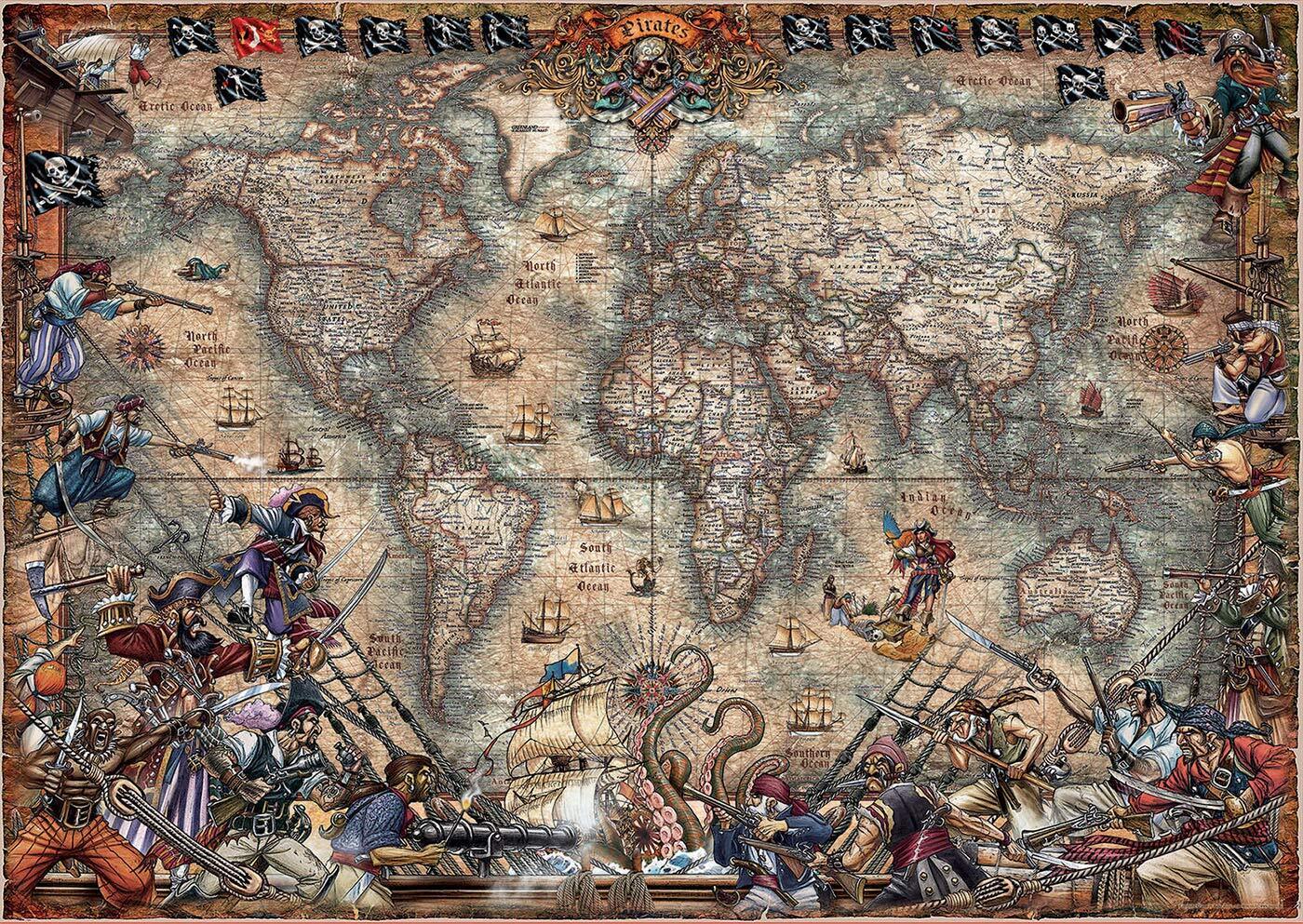 Pirates Map - 2000Pc