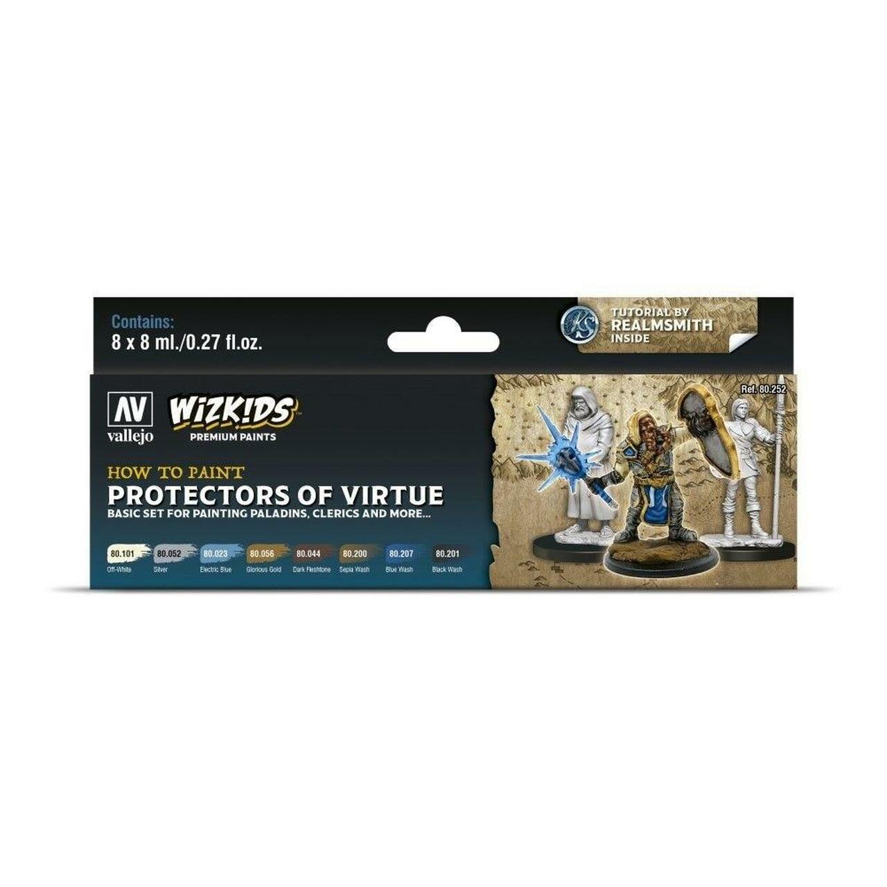 Protectors of Virtue - Wizkids Premium Paint Set by Vallejo