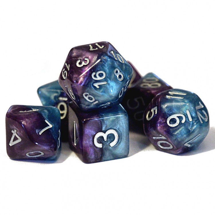 Psionic Combat - Halfsies - 7-Die Set Chessex Upgraded Dice Case