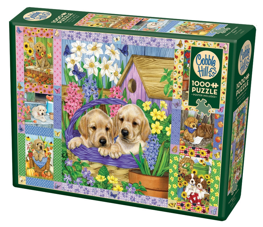Puppies and Posies Quilt - Cobble Hill 1000pc