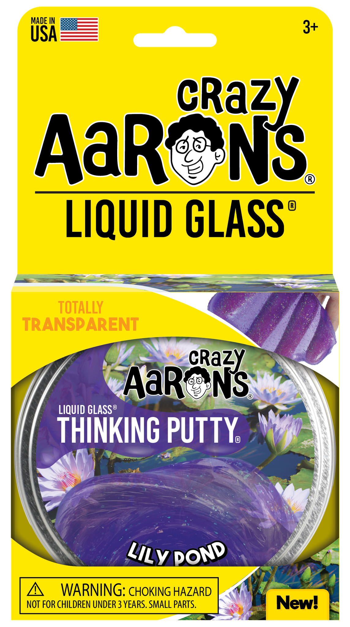 Lily Pond Liquid Glass 4inch - Crazy Aarons Thinking Putty
