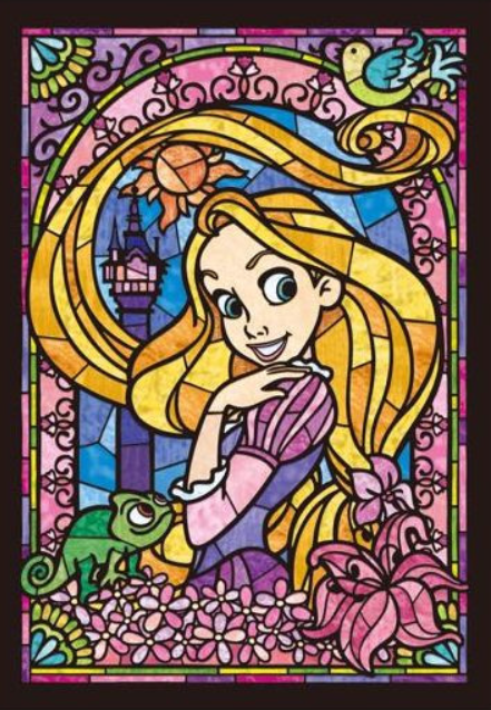 Rapunzel Stained Glass Puzzle 266 pieces - Tenyo Puzzle Disney