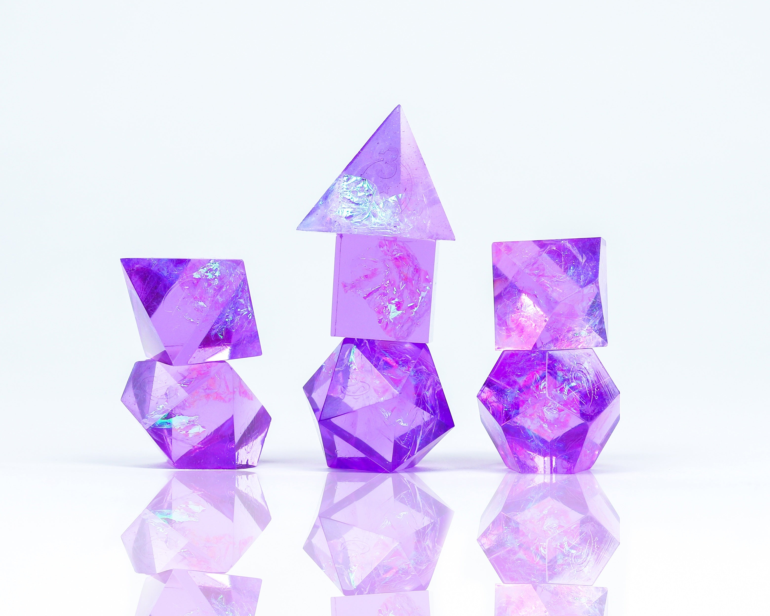Purple Cloak and Dagger - 7 Dice Set - Sirius DIce