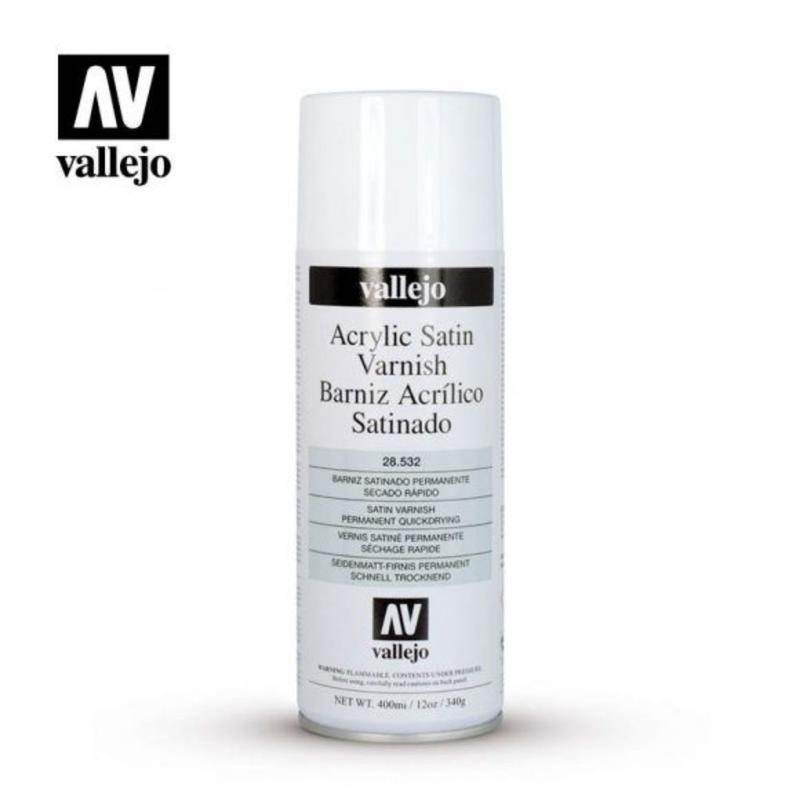 Satin Varnish - Aerosol (400ml) - Vallejo
