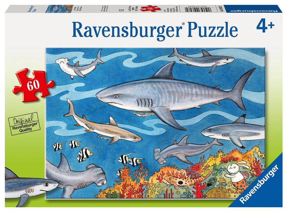 Sea Of Sharks Puzzle 60Pc