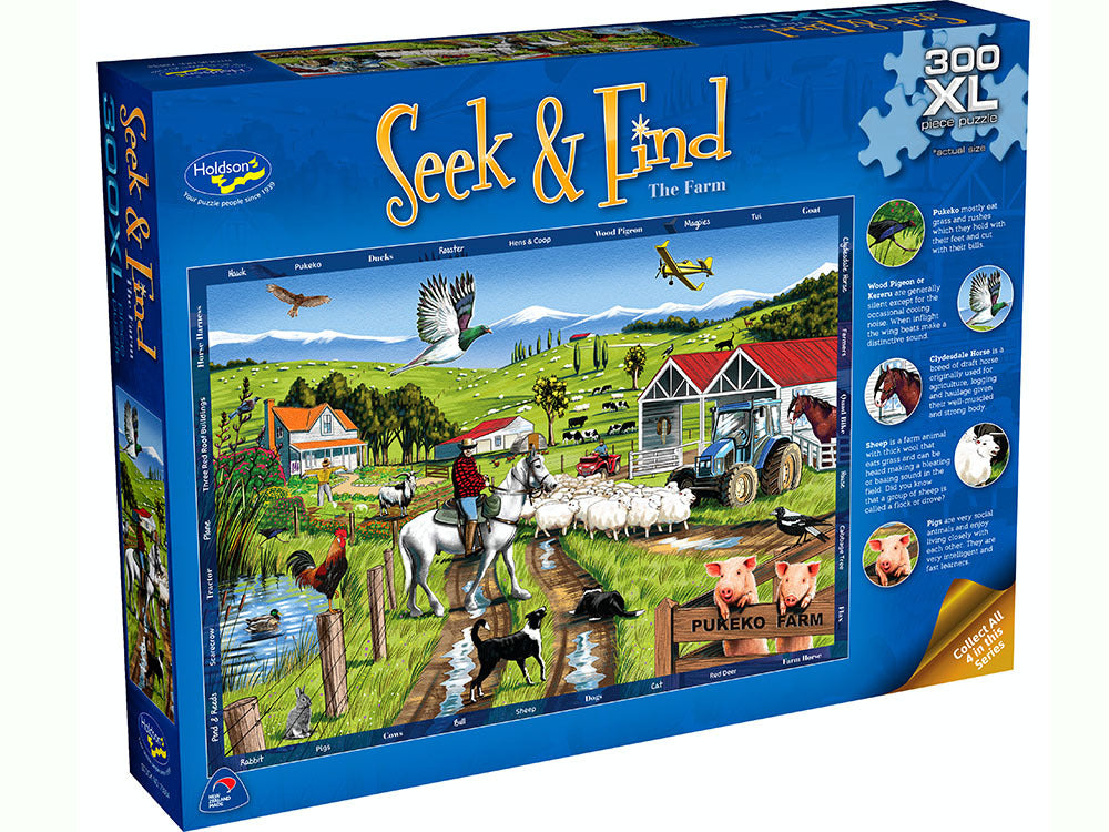 Seek & Find The Farm 300Pc XLHOLDSONS