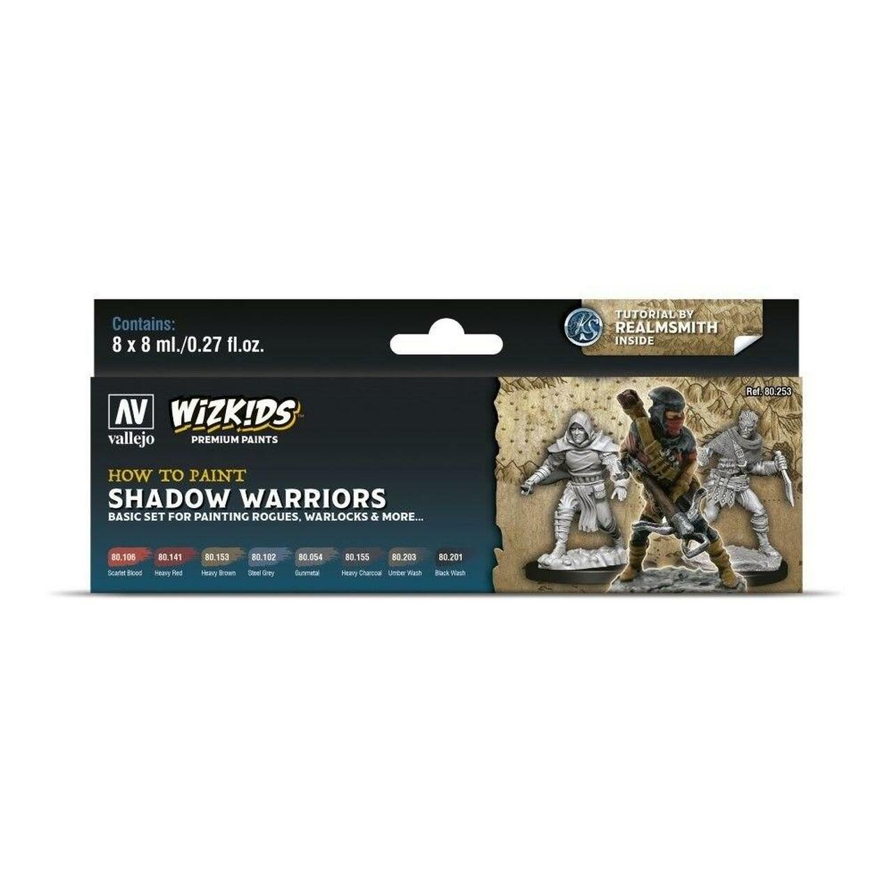 Shadow Warriors - Wizkids Premium Paint Set by Vallejo
