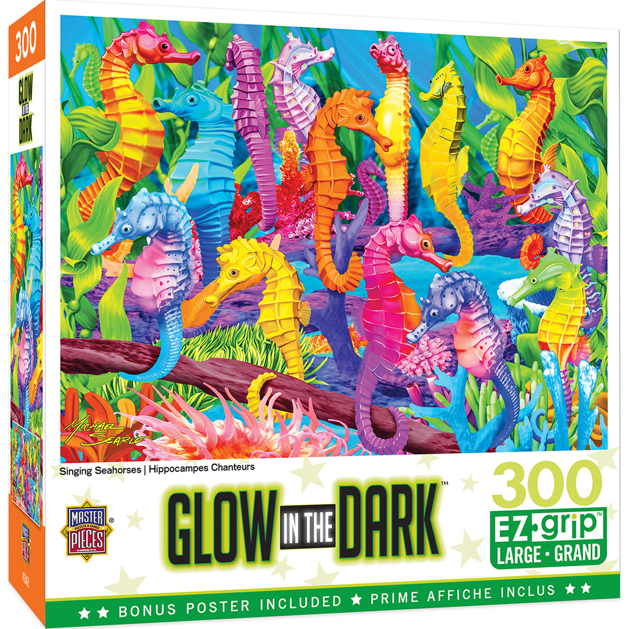 Singing Seahorses Glow in the Dark EZ Grip - 300pc Masterpiece