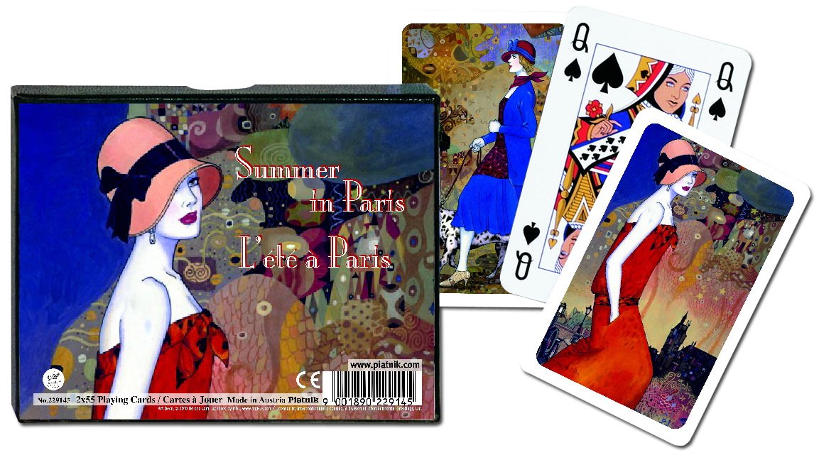 Summer in Paris - Piatnik Playing Cards Double Deck