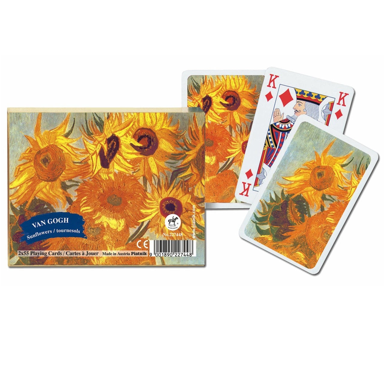 Sunflowers Van Gogh - Piatnik Playing Cards Double Deck