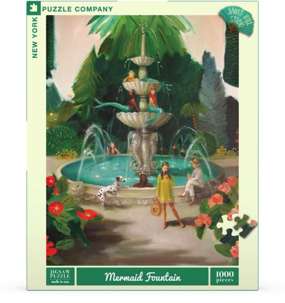 Mermaid Fountain 1000pc - Janet Hill Studio