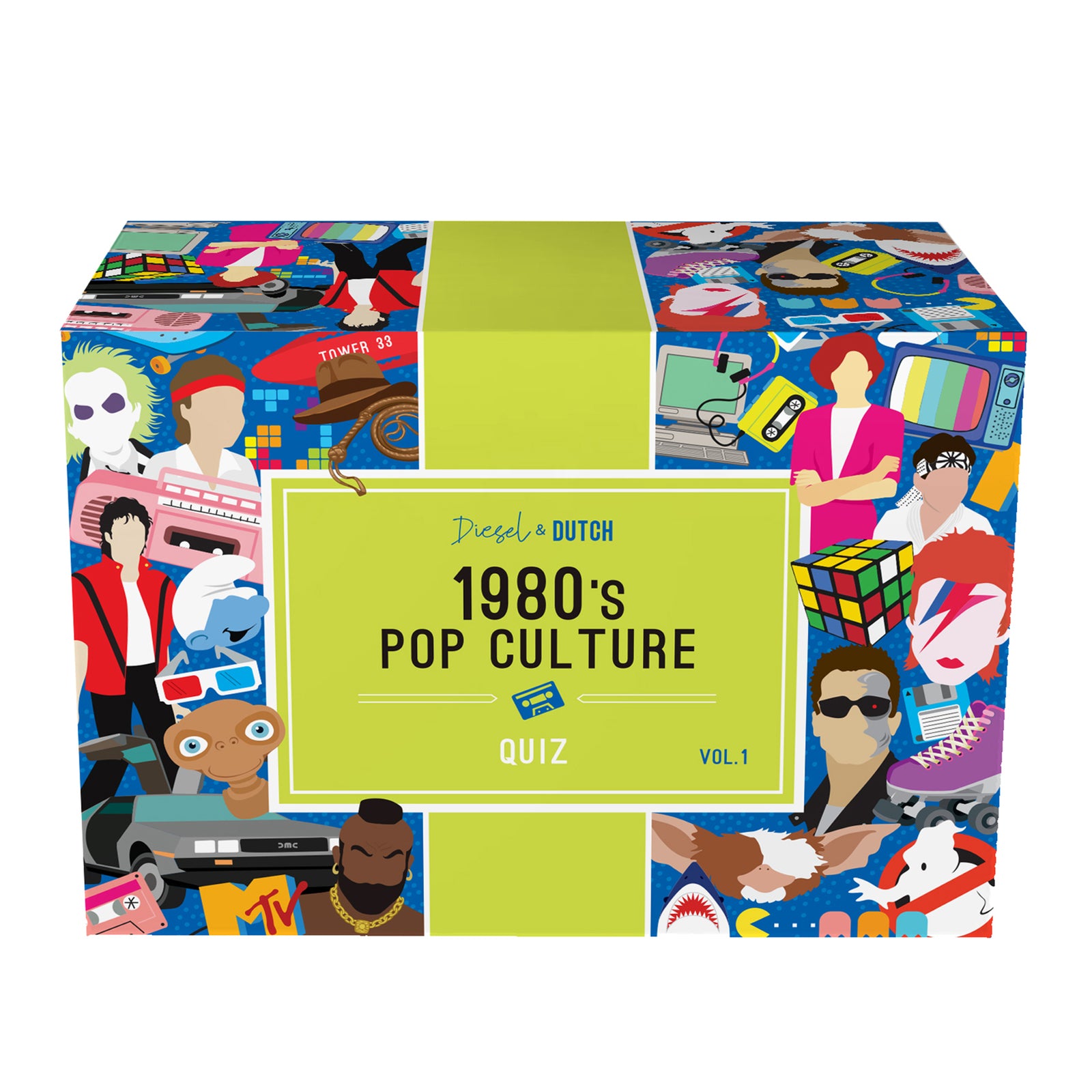 1980s Pop Culture Trivia Box