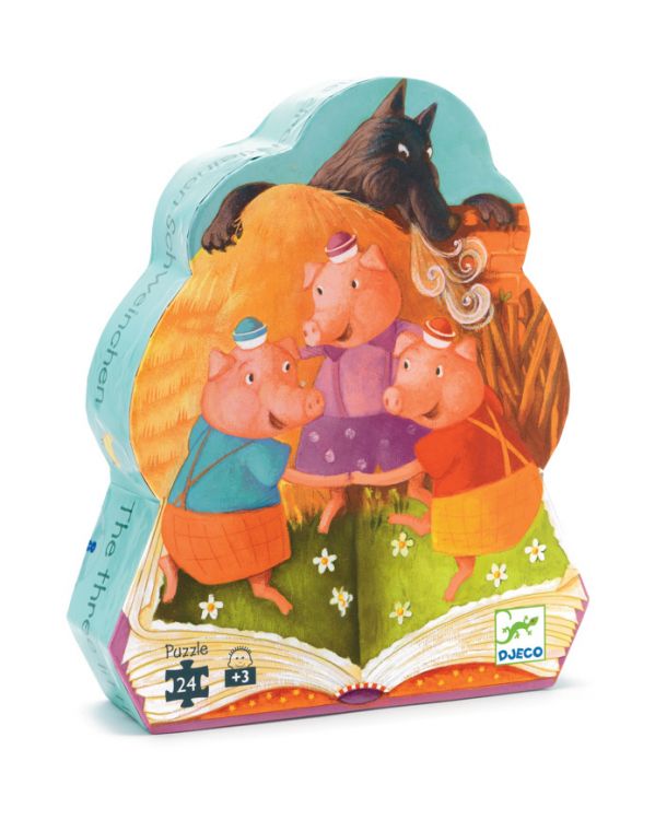 The 3 Little Pigs 24pc Silhouette Puzzle