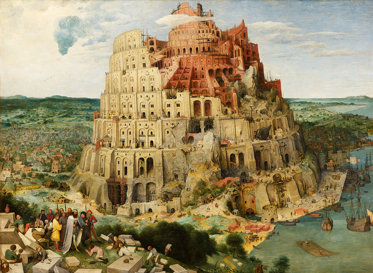 The Tower of Babel - Bruegel 1500pce