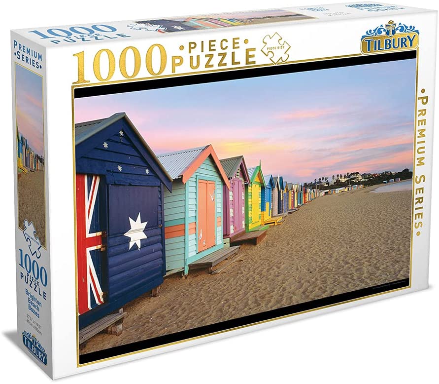 Tilbury Mark Gray Collection 1000pce Puzzle - Brighton Beach Boxes