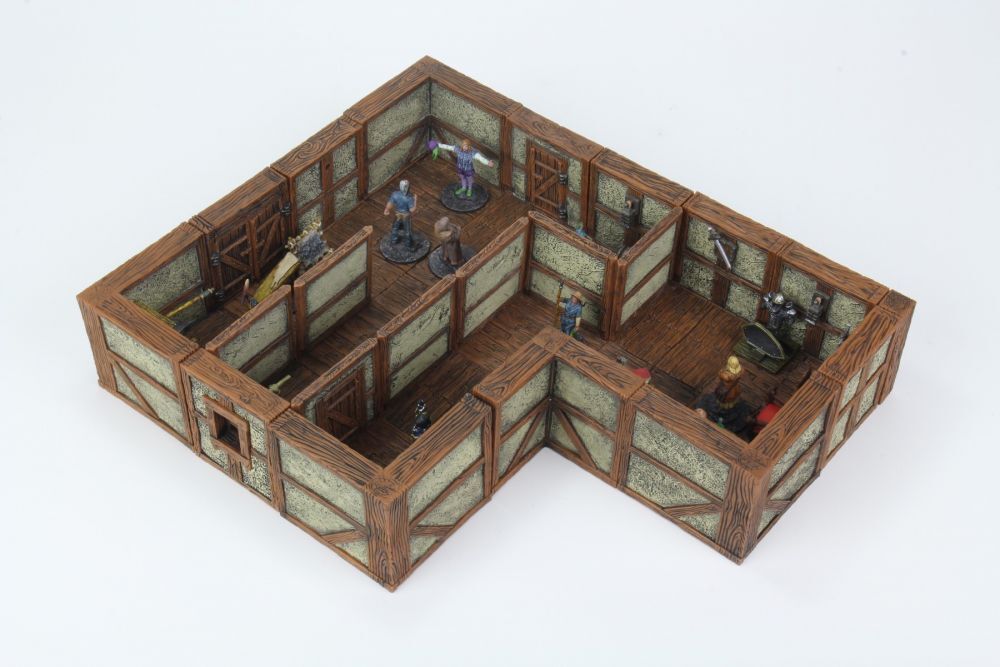 Town and Village II Purple - Full Height Plaster Walls - Warlock Tiles
