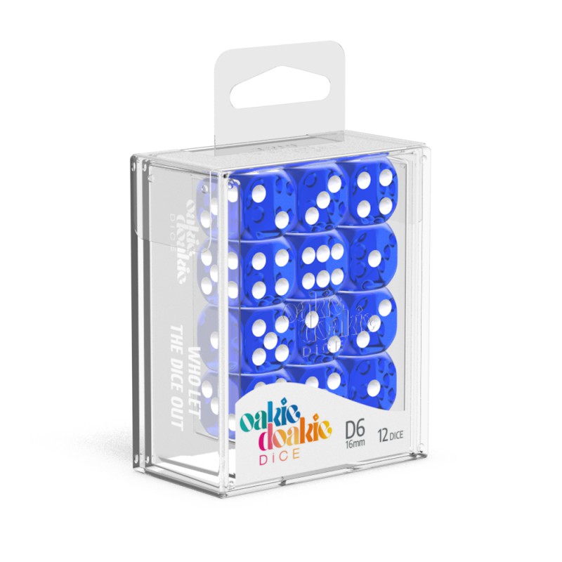 Translucent - Blue (36) - D6 12 mm Oakie Doakie Dice