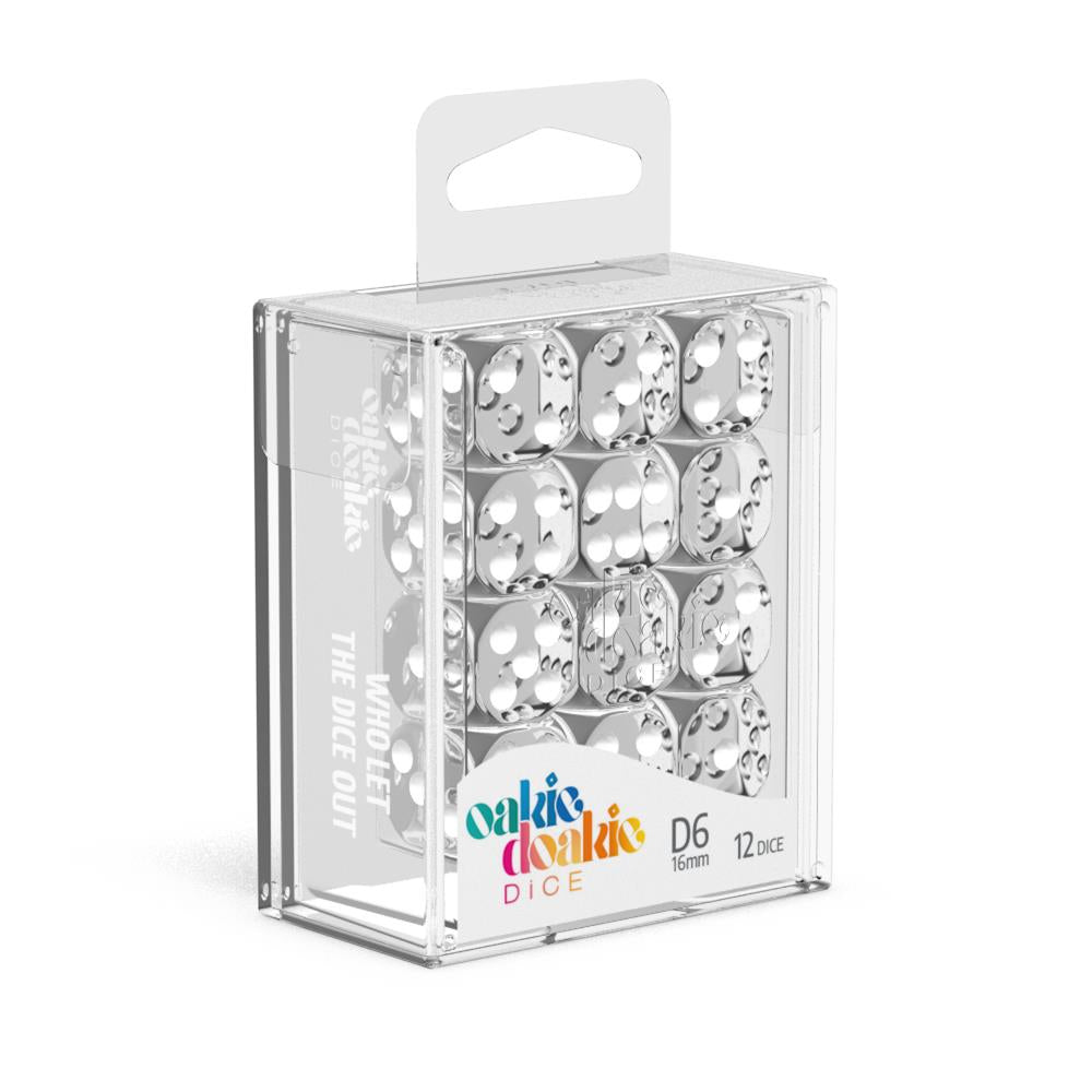Translucent - Clear (36) - D6 12 mm Oakie Doakie Dice