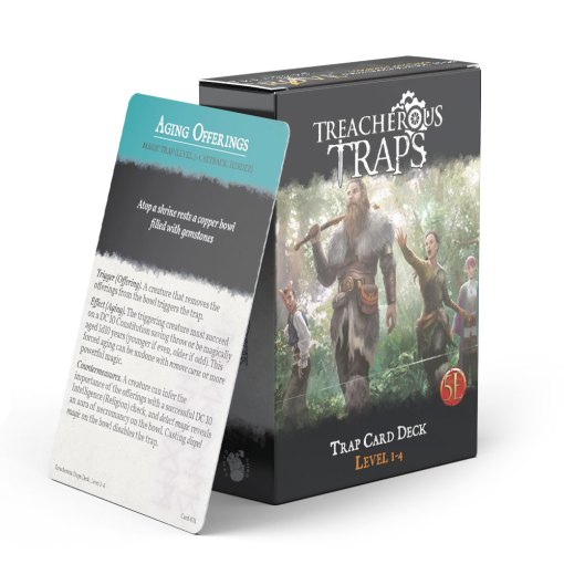 Treacherous Trap Deck CR1-4: D&D 5E